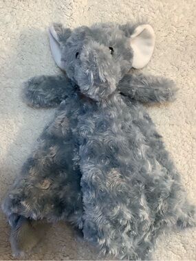Necessities by Tendertyme Plush Grey Elephant Lovey Security Blanket Toy